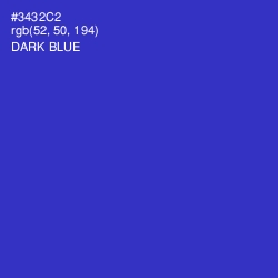 #3432C2 - Dark Blue Color Image